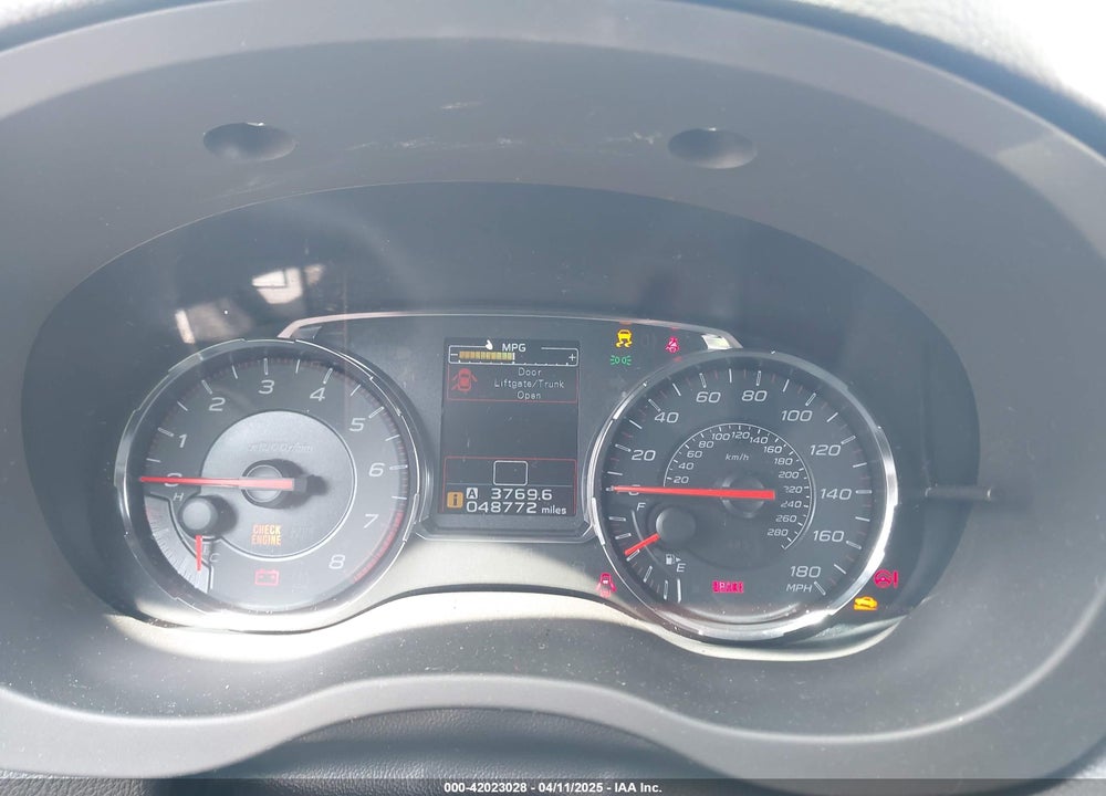 2019 SUBARU WRX VIN: JF1VA1C68K9801630