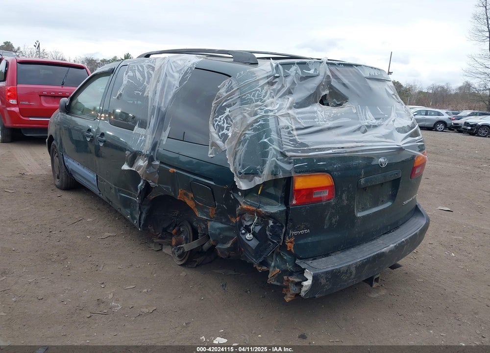 2000 TOYOTA SIENNA VIN: 4T3ZF13C7YU288155