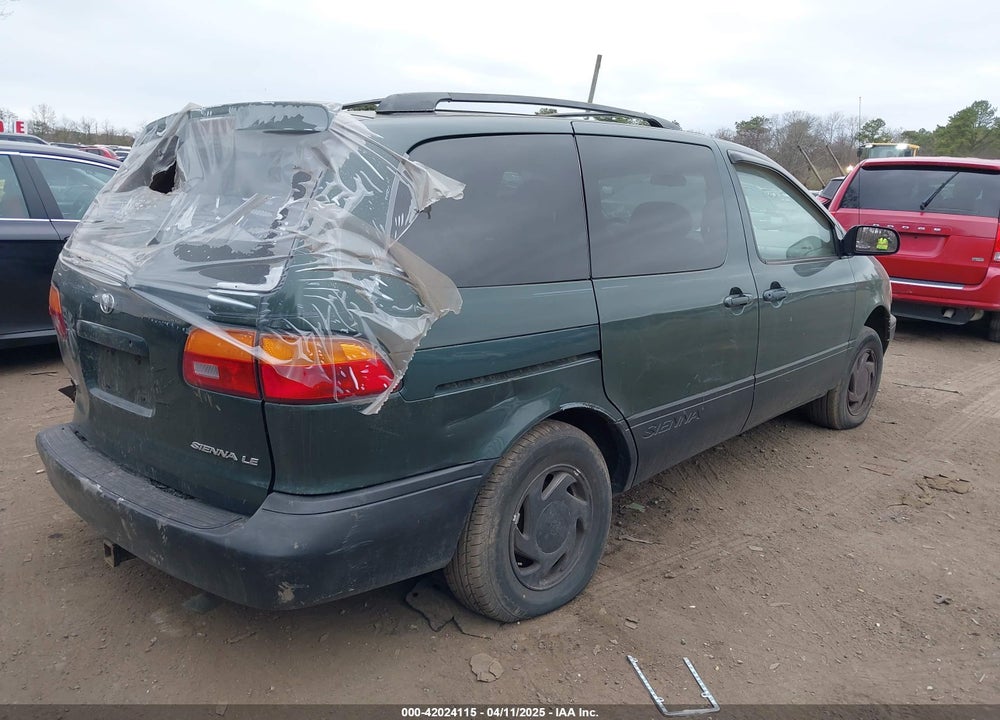 2000 TOYOTA SIENNA VIN: 4T3ZF13C7YU288155