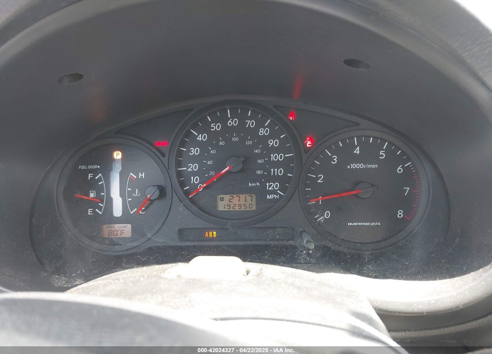 2007 SUBARU IMPREZA 2.5I VIN: JF1GD61697H525603