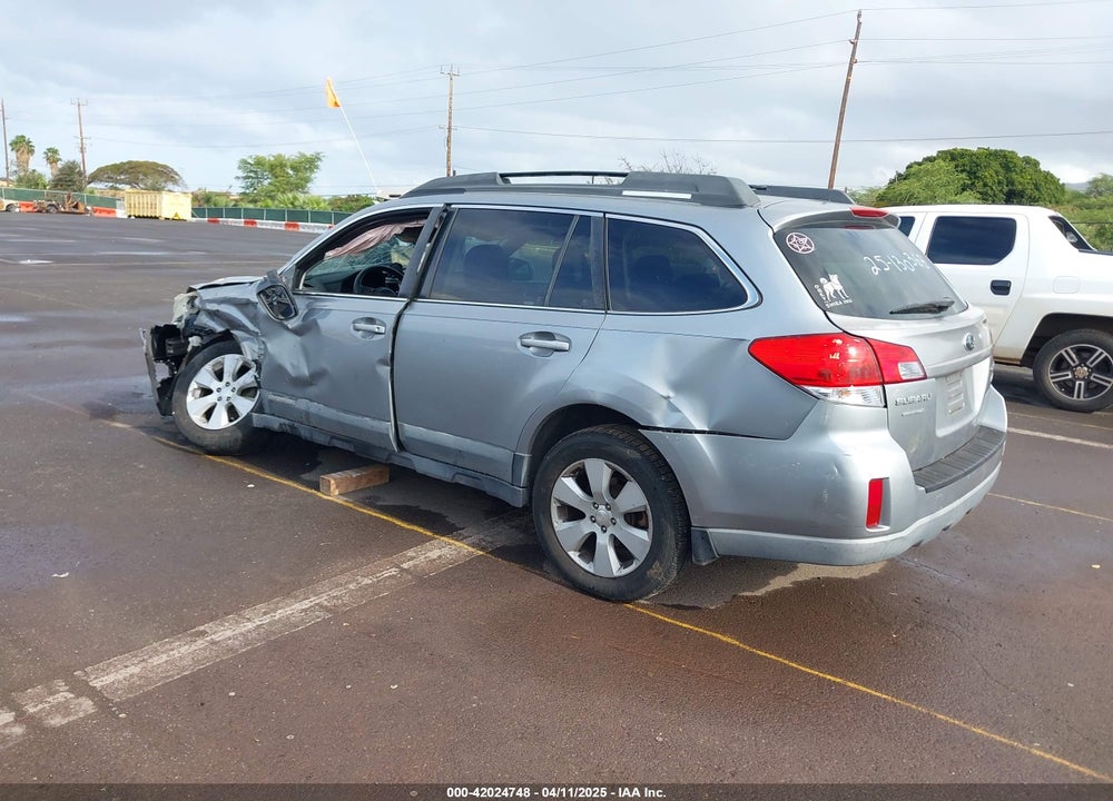 2011 SUBARU OUTBACK 2.5I PREMIUM VIN: 4S4BRBCC6B3337267