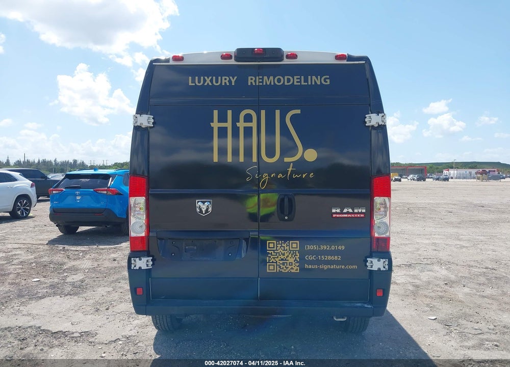 2020 RAM PROMASTER 1500 HIGH ROOF 136 WB VIN: 3C6TRVBG2LE125496