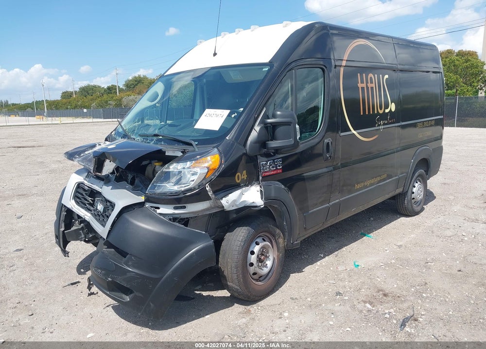 2020 RAM PROMASTER 1500 HIGH ROOF 136 WB VIN: 3C6TRVBG2LE125496