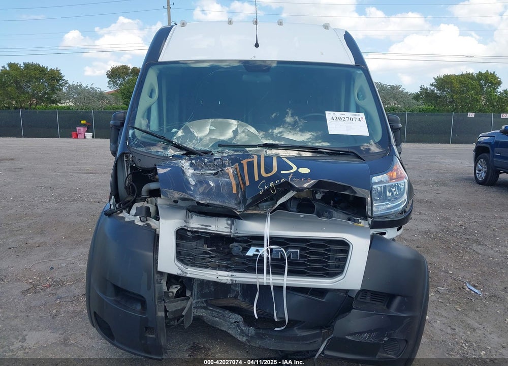 2020 RAM PROMASTER 1500 HIGH ROOF 136 WB VIN: 3C6TRVBG2LE125496