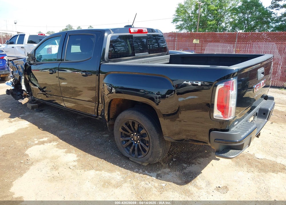 2022 GMC CANYON 4WD SHORT BOX ELEVATION VIN: 1GTG6CEN6N1322470