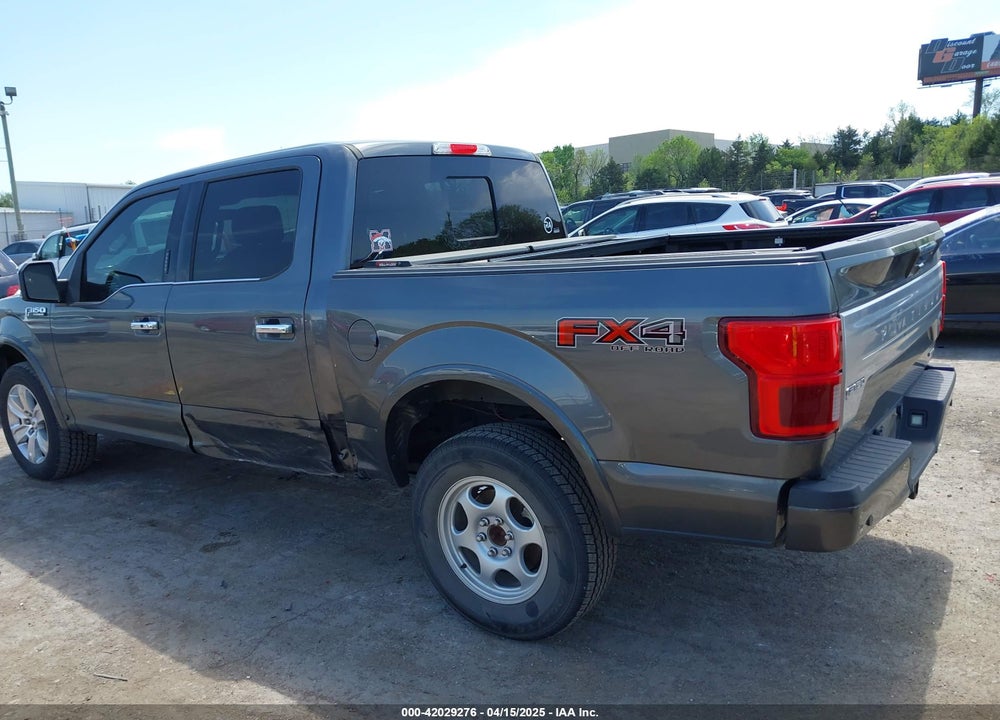2019 FORD F-150 PLATINUM VIN: 1FTEW1E48KFA17537