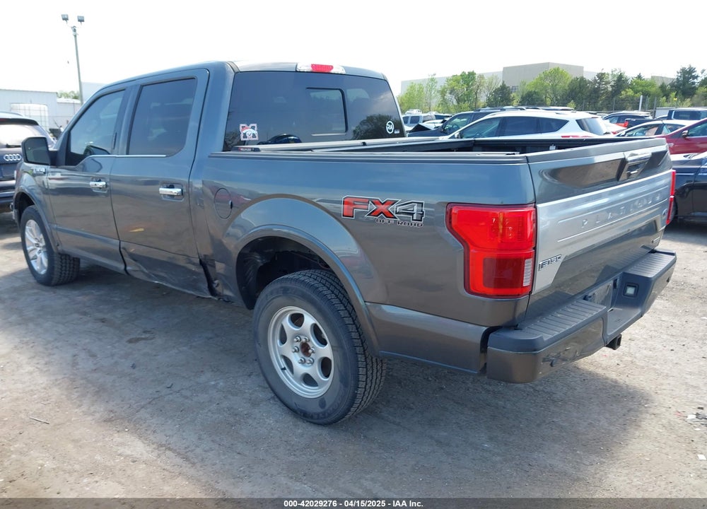 2019 FORD F-150 PLATINUM VIN: 1FTEW1E48KFA17537