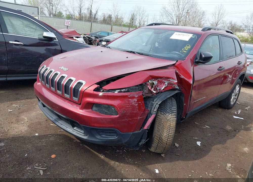 2016 JEEP CHEROKEE VIN: 1C4PJMAB6GW191398