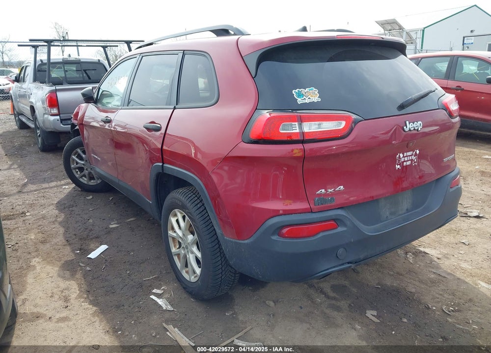 2016 JEEP CHEROKEE VIN: 1C4PJMAB6GW191398