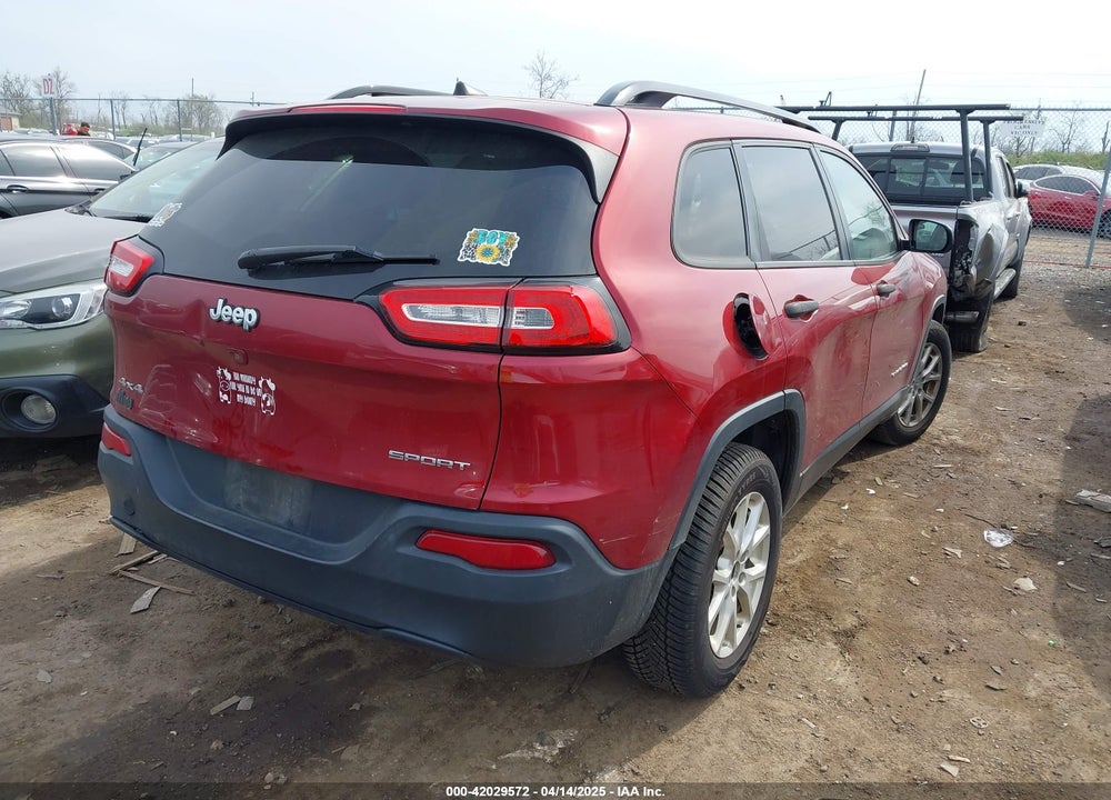 2016 JEEP CHEROKEE VIN: 1C4PJMAB6GW191398