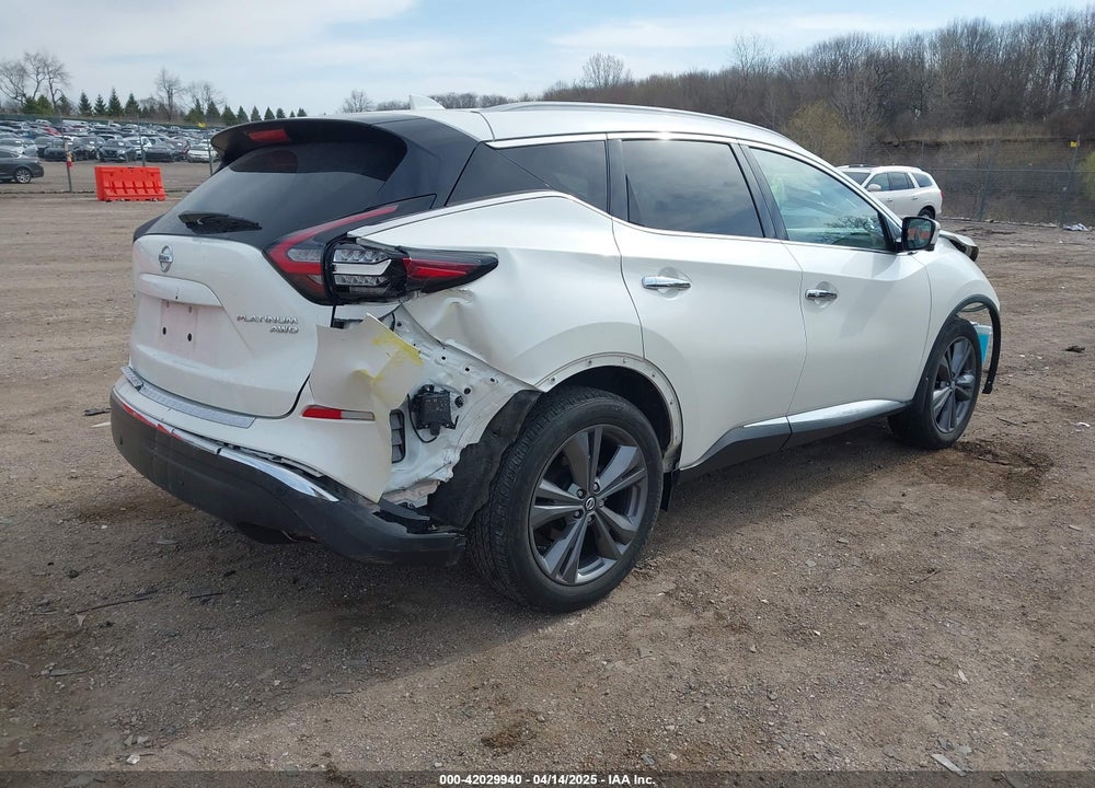 2022 NISSAN MURANO PLATINUM INTELLIGENT AWD VIN: 5N1AZ2DSXNC112047