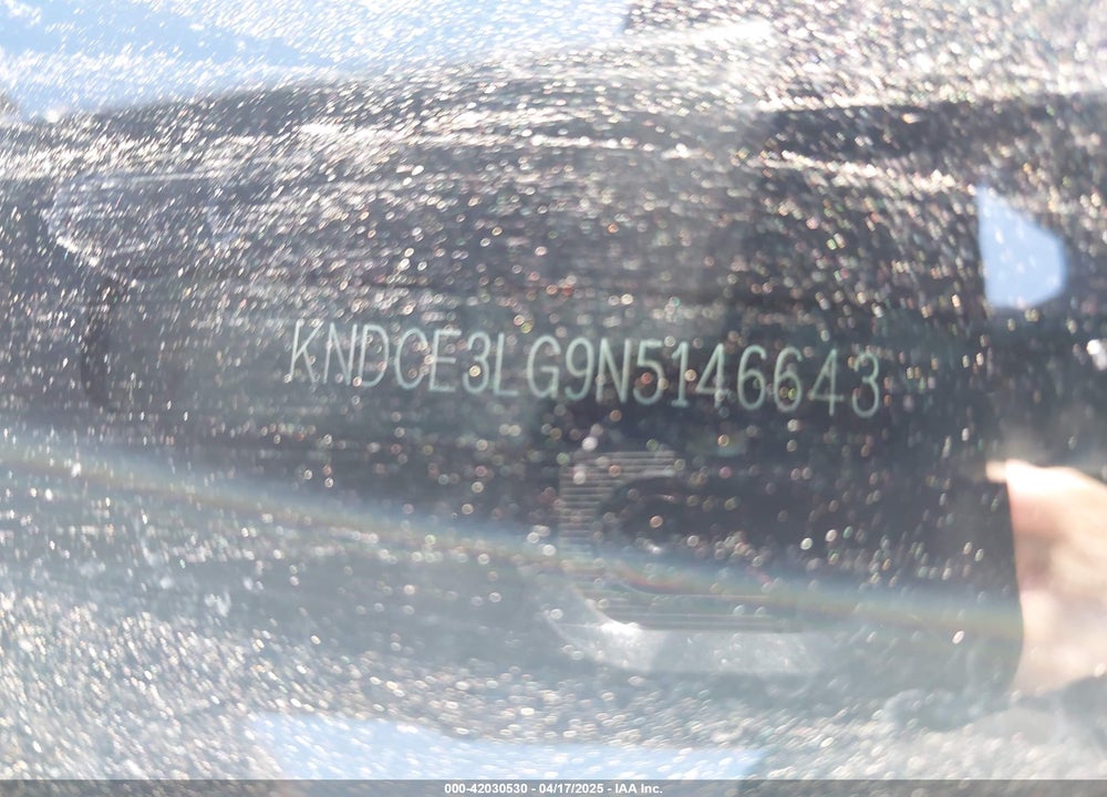 2022 KIA NIRO EV VIN: KNDCE3LG9N5146643