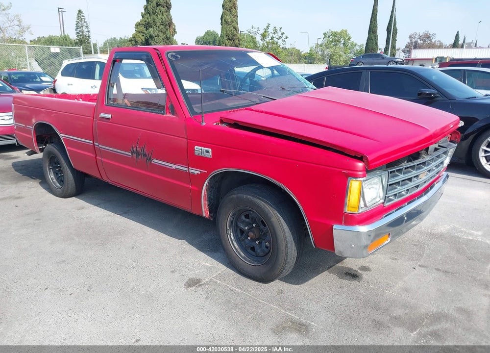 1989 CHEVROLET S TRUCK S10 VIN: 1GCCS14Z0K8127180