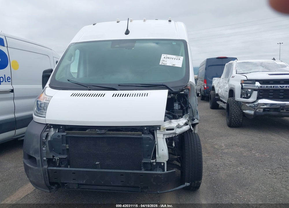 2022 RAM PROMASTER 3500 CARGO VAN HIGH ROOF 159 WB EXT VIN: 3C6MRVJGXNE138215