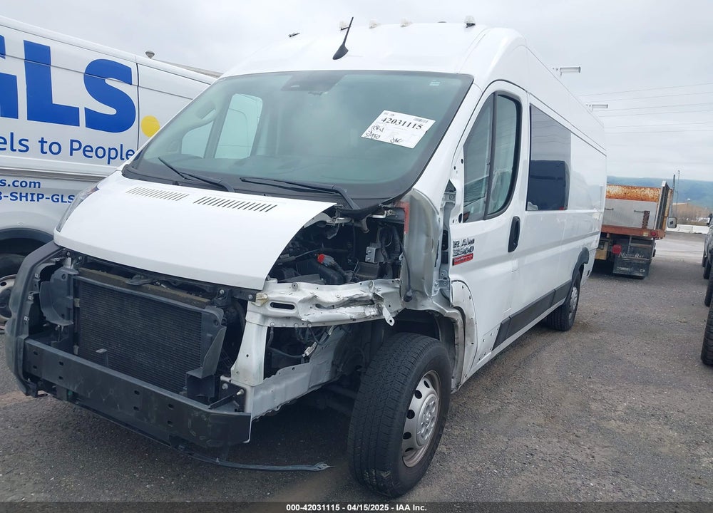 2022 RAM PROMASTER 3500 CARGO VAN HIGH ROOF 159 WB EXT VIN: 3C6MRVJGXNE138215