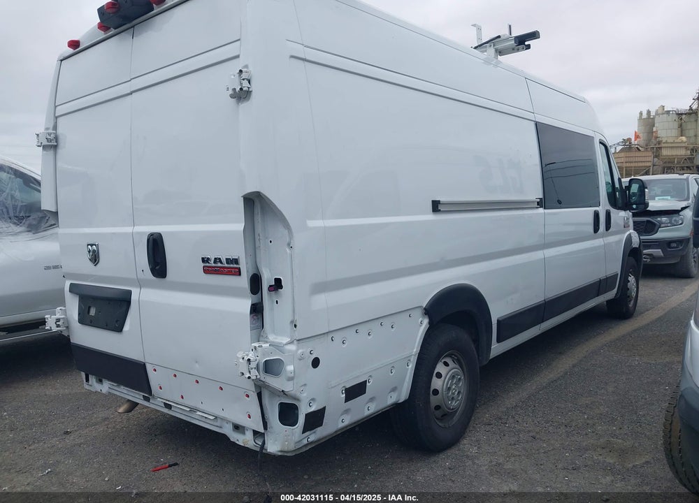 2022 RAM PROMASTER 3500 CARGO VAN HIGH ROOF 159 WB EXT VIN: 3C6MRVJGXNE138215