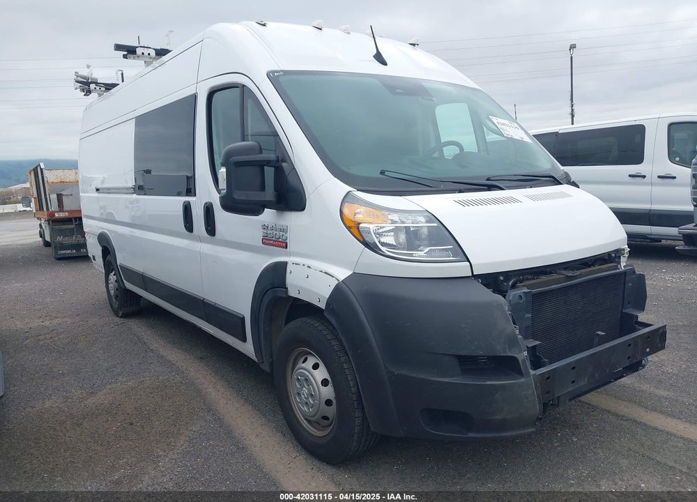 2022 RAM PROMASTER 3500 CARGO VAN HIGH ROOF 159 WB EXT VIN: 3C6MRVJGXNE138215
