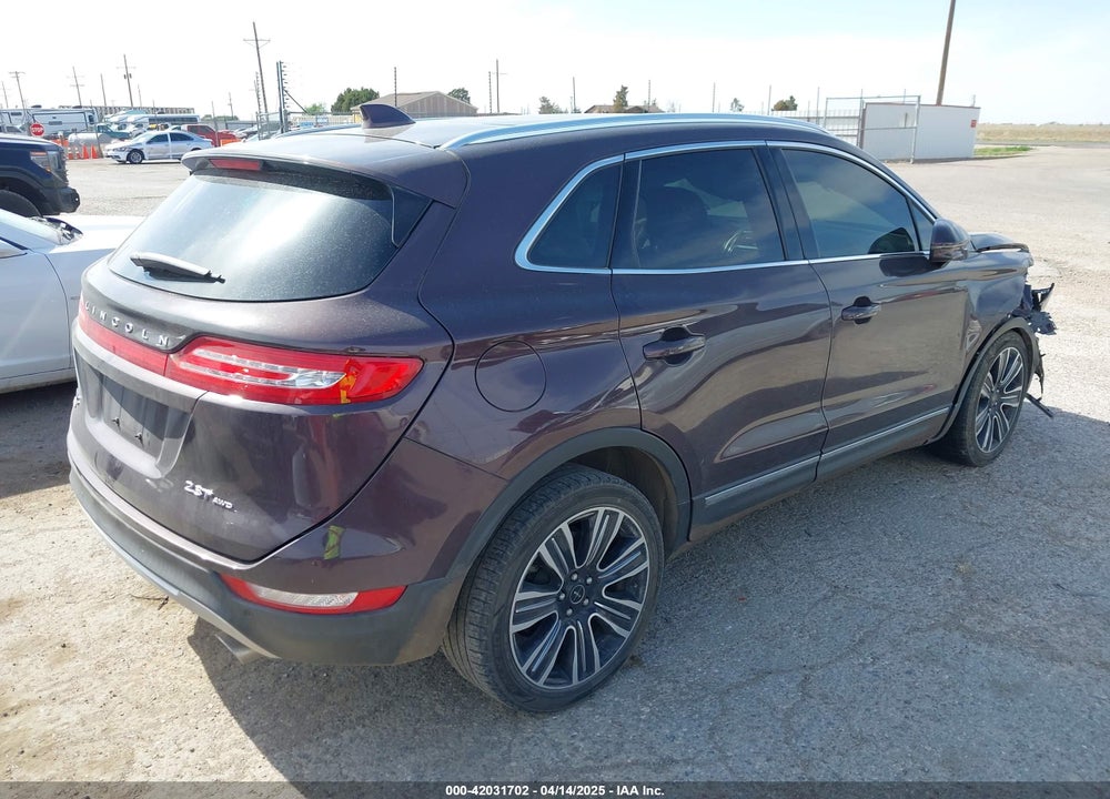2017 LINCOLN MKC BLACK LABEL VIN: 5LMTJ4DH1HUL72347