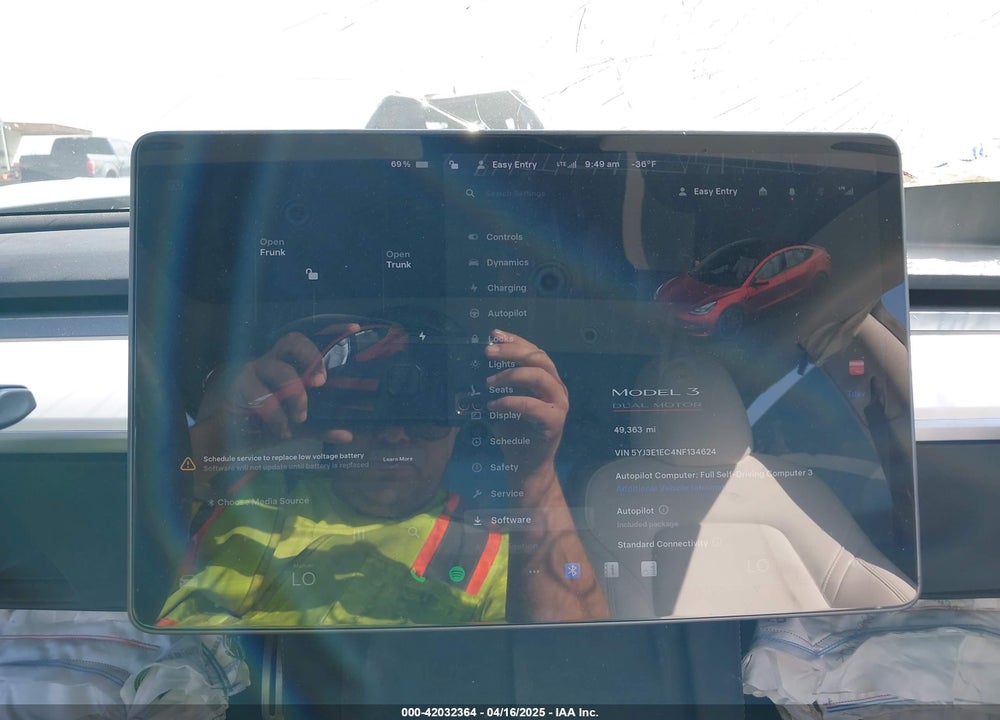 2022 TESLA MODEL 3 VIN: 5YJ3E1EC4NF134624