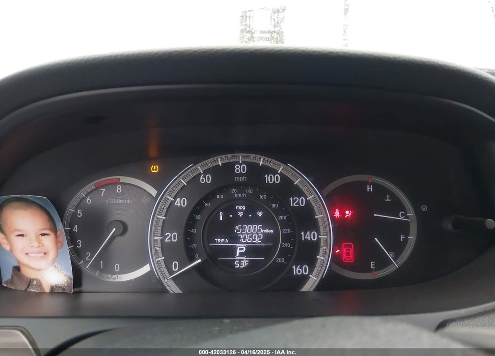 2016 HONDA ACCORD EX-L VIN: 1HGCR2F88GA005268