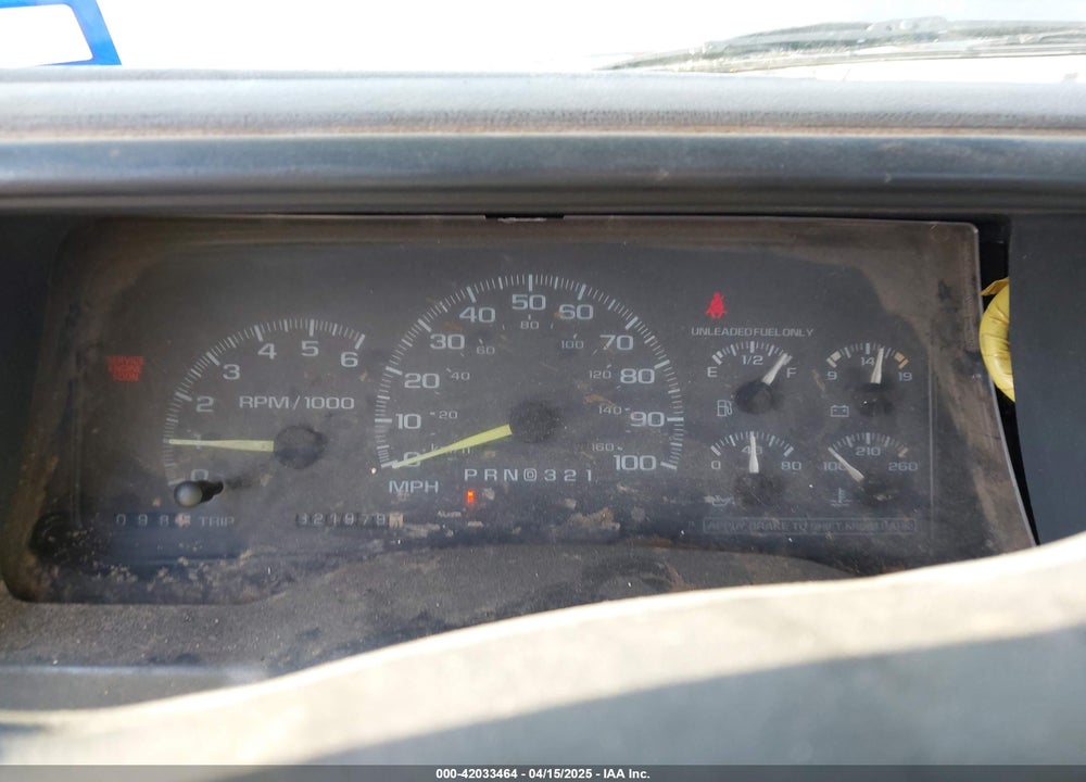 1998 GMC SIERRA 1500 VIN: 1GTEC14W0WZ553723