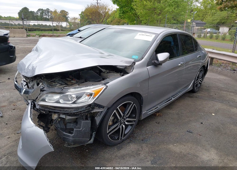 2016 HONDA ACCORD SPORT VIN: 1HGCR2F50GA077748