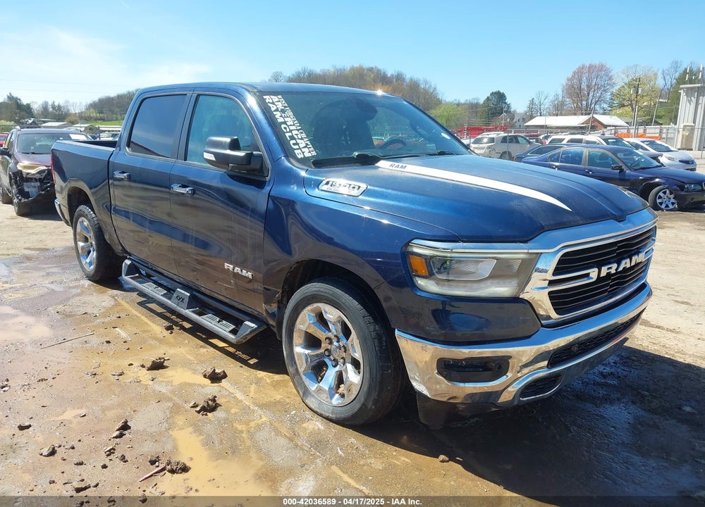 2019 RAM 1500 BIG HORN/LONE STAR  4X4 5'7 BOX VIN: 1C6SRFFT0KN780338