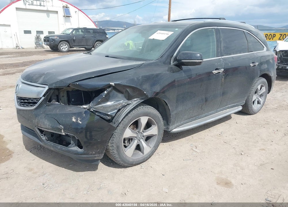 2014 ACURA MDX VIN: 5FRYD4H21EB013027