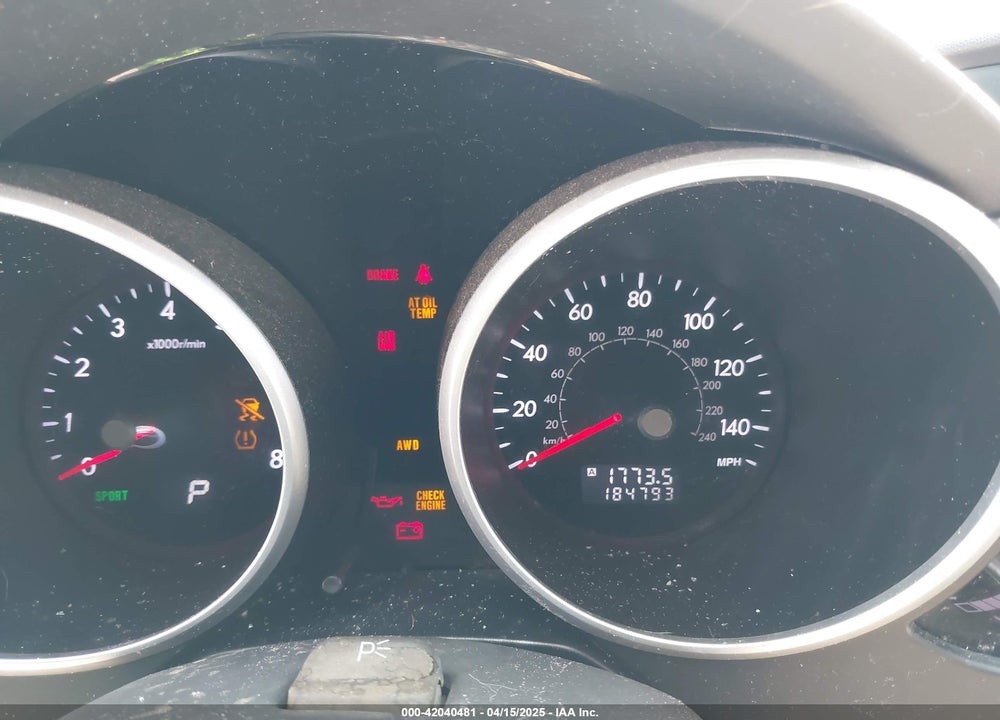 2009 SUBARU TRIBECA VIN: 4S4WX90DX94401781