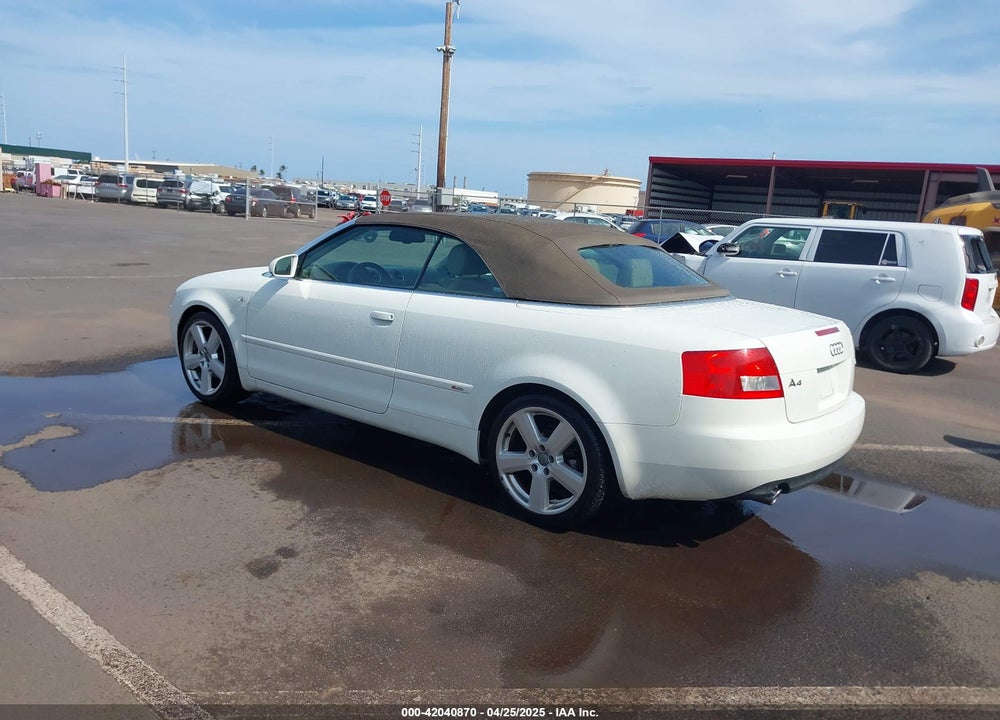 2006 AUDI A4 1.8T VIN: WAUBC48H96K000820