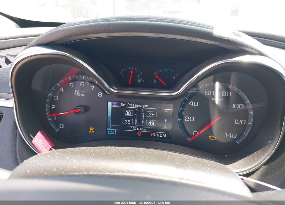 2016 CHEVROLET IMPALA VIN: 2G1115S37G9129688