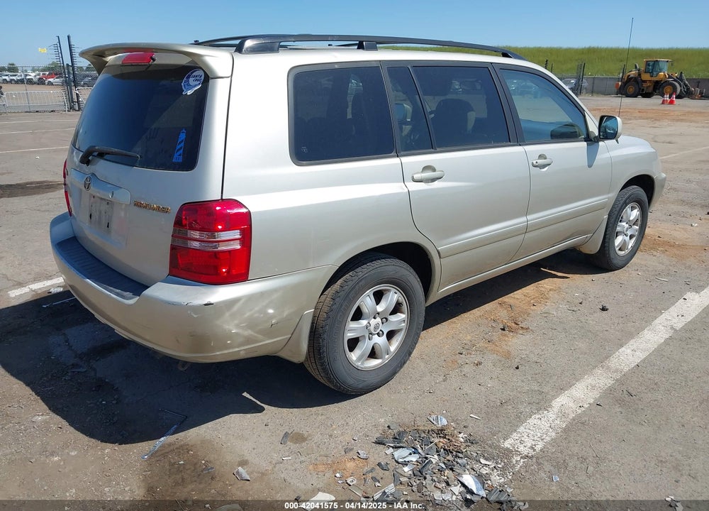 2002 TOYOTA HIGHLANDER V6 VIN: JTEGF21A020034499