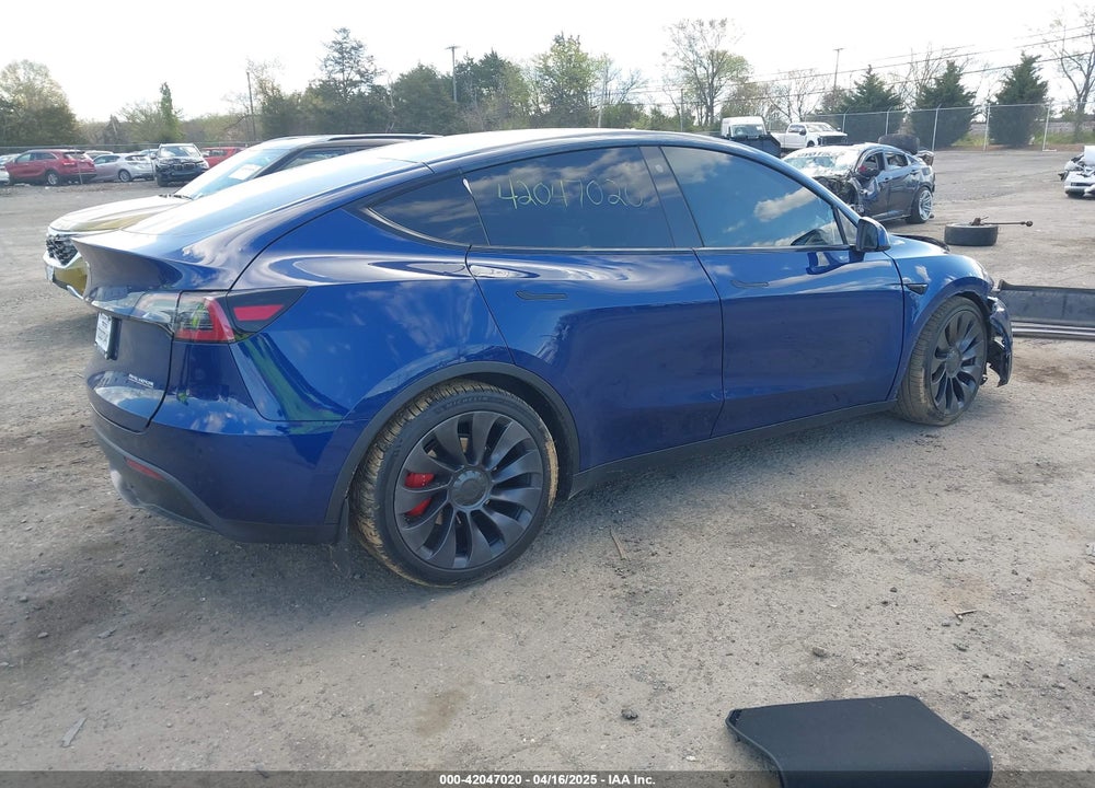 2021 TESLA MODEL Y PERFORMANCE DUAL MOTOR ALL-WHEEL DRIVE VIN: 5YJYGDEF4MF230487