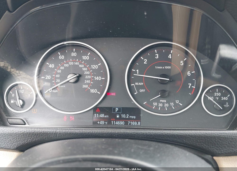 2013 BMW 3 SERIES VIN: WBA3B9C58DF587907