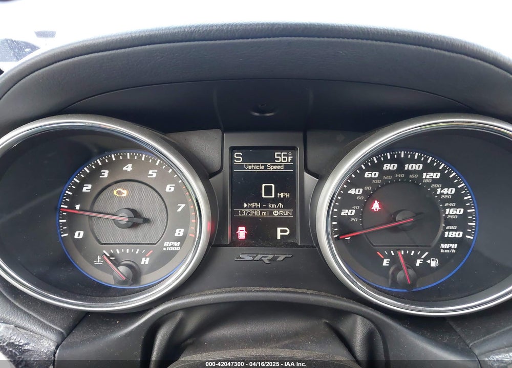 2012 JEEP GRAND CHEROKEE SRT8 VIN: 1C4RJFDJXCC205788