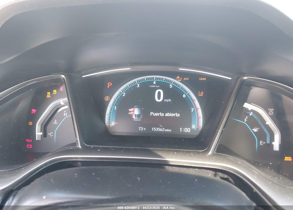 2019 HONDA CIVIC EX VIN: SHHFK7H68KU214646