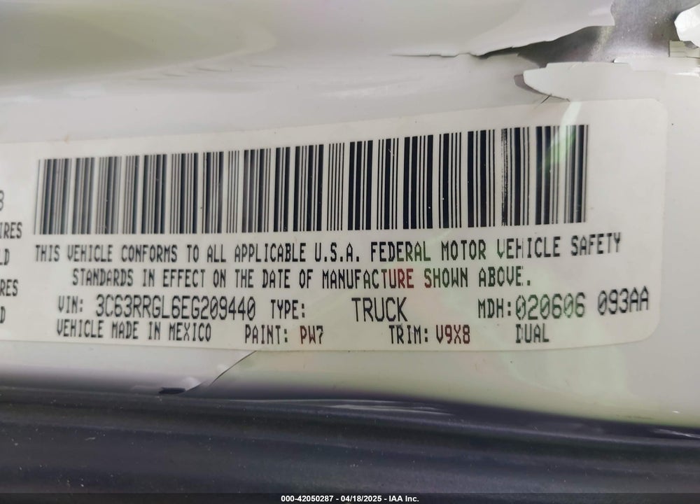 2014 RAM 3500 TRADESMAN VIN: 3C63RRGL6EG209440