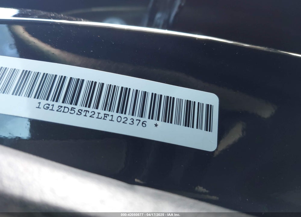 2020 CHEVROLET MALIBU FWD LT VIN: 1G1ZD5ST2LF102376