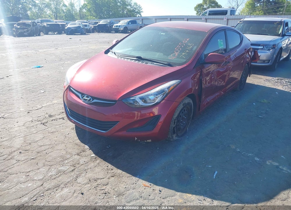 2016 HYUNDAI ELANTRA VIN: 5NPDH4AE9GH794165