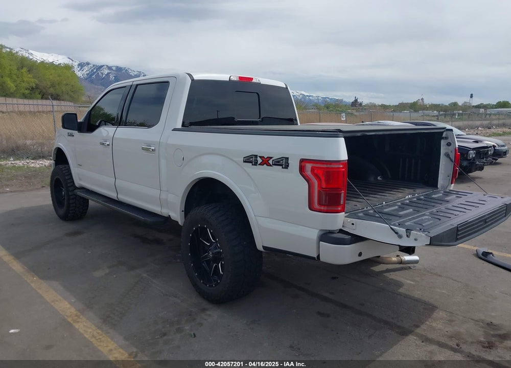 2016 FORD F-150 PLATINUM VIN: 1FTEW1EG3GFA36692