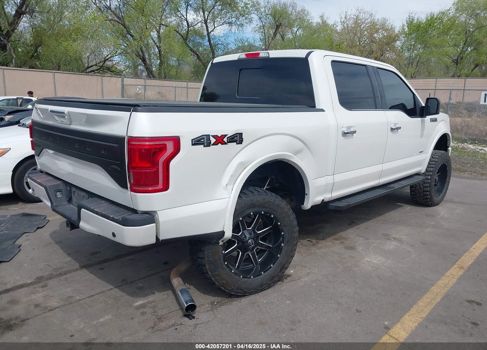 2016 FORD F-150 PLATINUM VIN: 1FTEW1EG3GFA36692