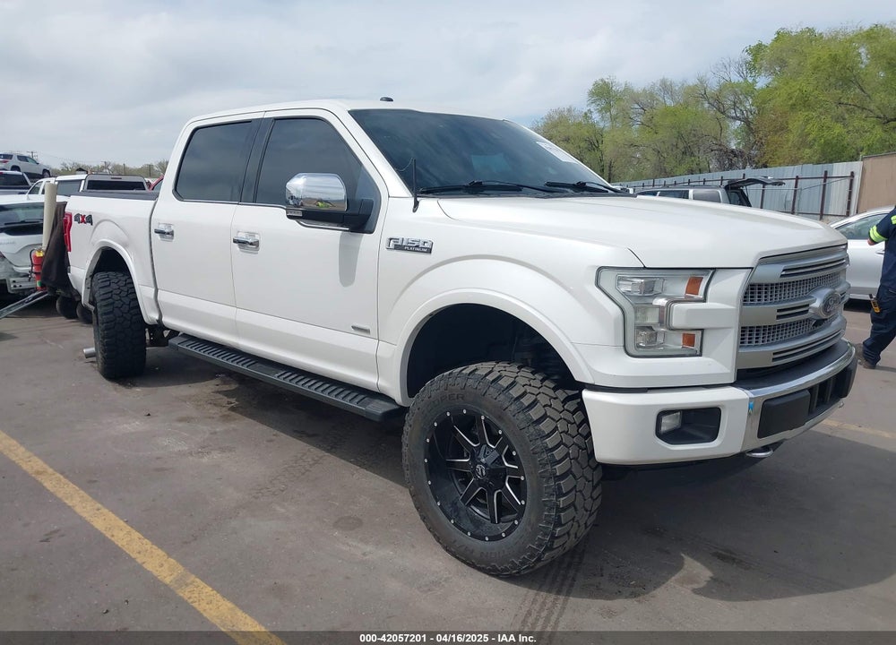 2016 FORD F-150 PLATINUM VIN: 1FTEW1EG3GFA36692