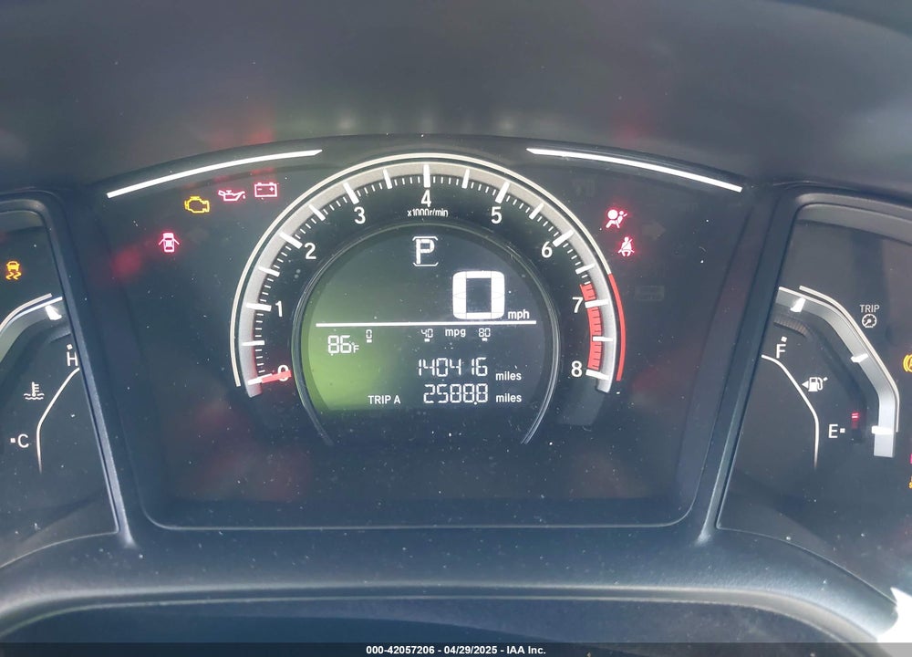 2018 HONDA CIVIC VIN: 2HGFC2F52JH501499