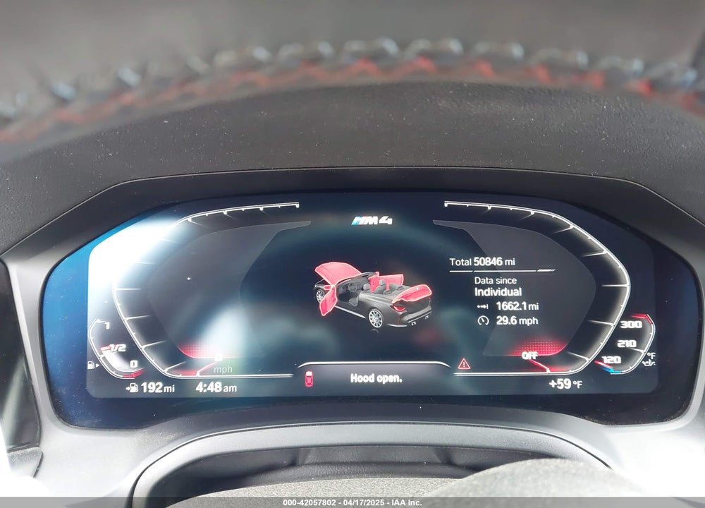 2022 BMW M4 COMPETITION XDRIVE VIN: WBS33BA01NCJ58456