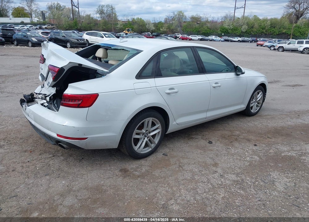 2017 AUDI A4 VIN: WAUANAF40HN035154