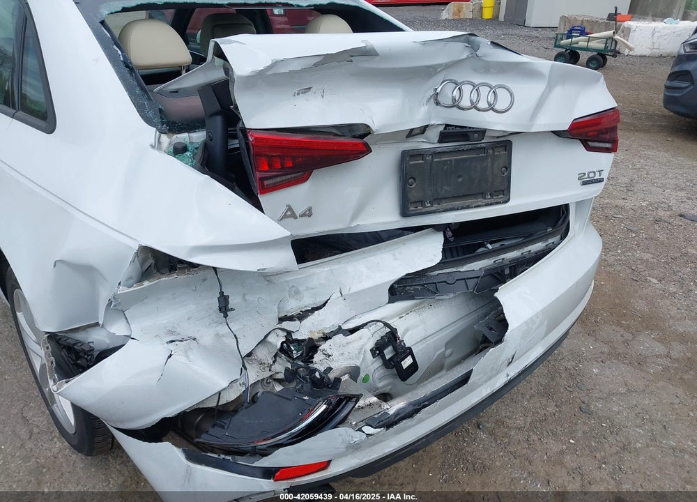 2017 AUDI A4 VIN: WAUANAF40HN035154