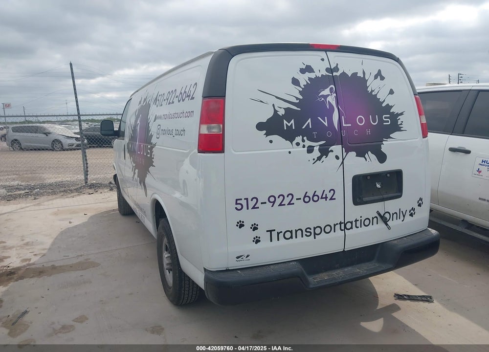 2017 CHEVROLET EXPRESS 2500 WORK VAN VIN: 1GCWGAFFXH1161503