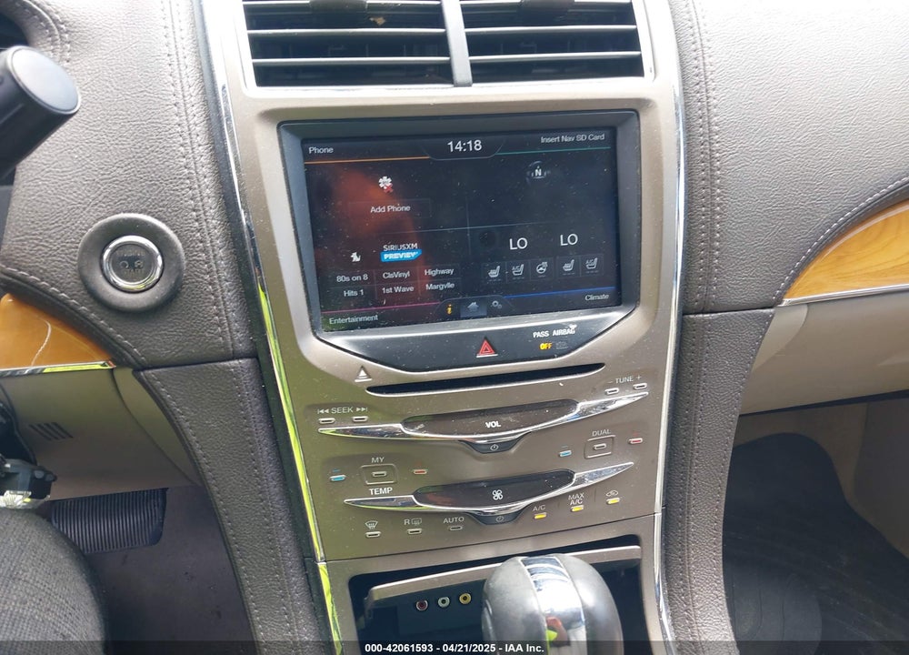 2012 LINCOLN MKX VIN: 2LMDJ6JK0CBL07916