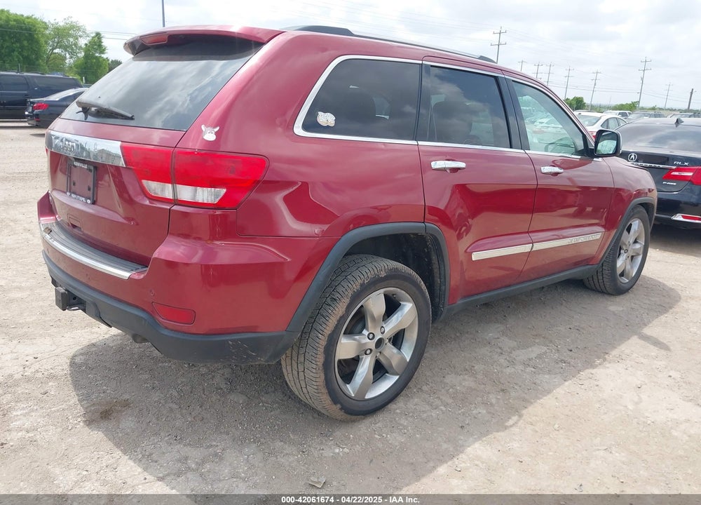 2013 JEEP GRAND CHEROKEE OVERLAND VIN: 1C4RJFCT3DC619435