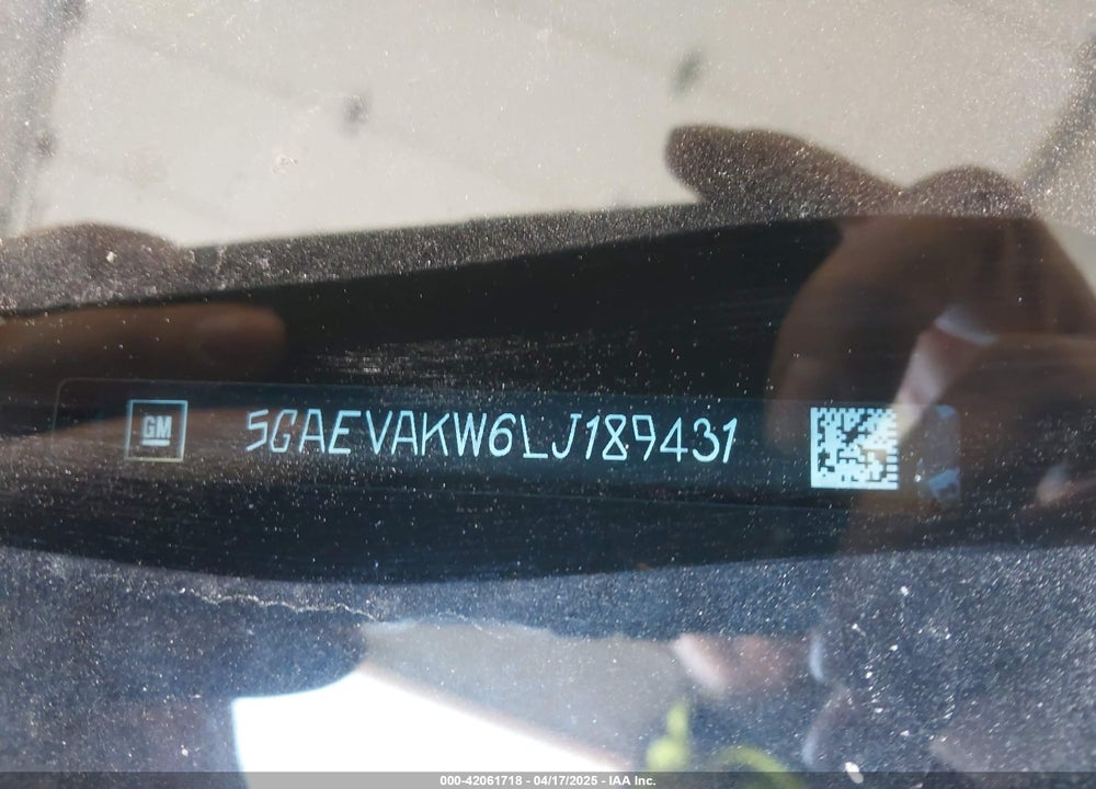 2020 BUICK ENCLAVE VIN: 5GAEVAKW6LJ189431